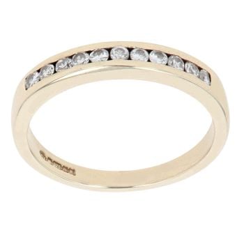 9ct Yellow Gold 0.33ct Diamond Eternity Ring