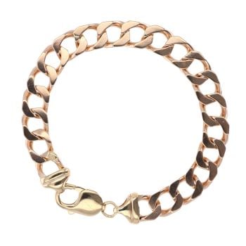 9ct Yellow Gold Curb Bracelet 8"