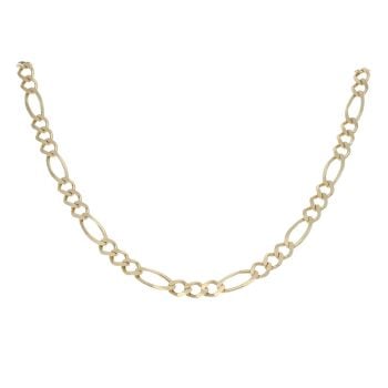 9ct Yellow Gold Figaro Chain 18"