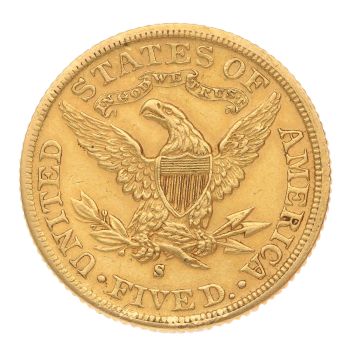 1900-S Liberty Head USA 5 Dollars Coin