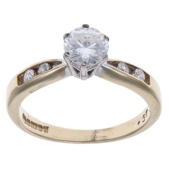9ct Yellow Gold 0.55ct Brilliant Cut Diamond Solitaire Ring