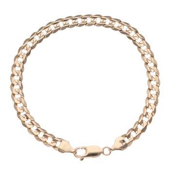 9ct Yellow Gold Curb Bracelet 7.5"
