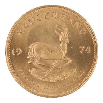 1974 1oz South Africa Krugerrand Coin Boxed