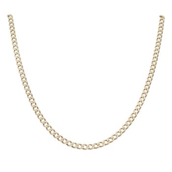 9ct Yellow Gold Curb Chain 20"