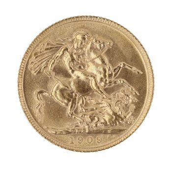 1909 Edward VII Full Sovereign Coin