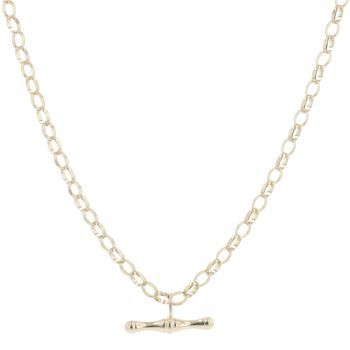 9ct Yellow Gold Belcher T-Bar Chain 20"