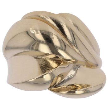 14ct Yellow Gold Overlap Swirl Ring