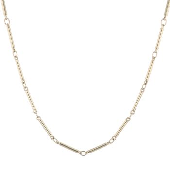 9ct Yellow Gold Bar Link Chain 30"