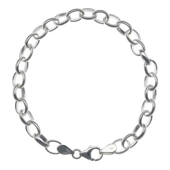 Silver Belcher Bracelet 7.5" By Icesia