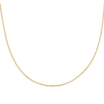 22ct Yellow Gold Flat Milan Chain 16"