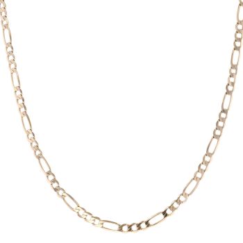 9ct Yellow Gold Figaro Chain 22"