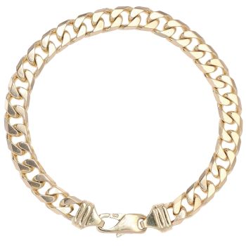 9ct Yellow Gold Curb Bracelet 8.5"