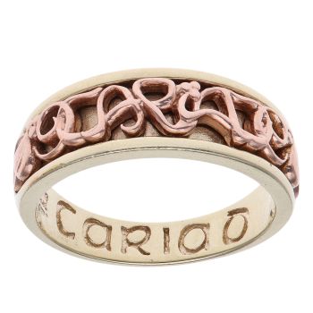 9ct Yellow and Rose Gold Clogau Cariad Signet Ring