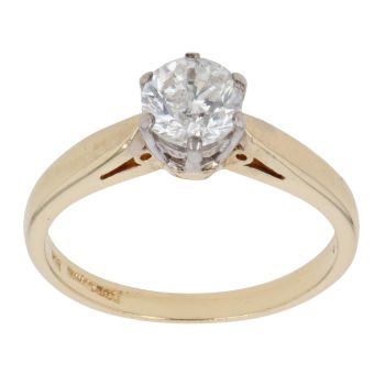 18ct Yellow Gold 0.75ct Brilliant Cut Diamond Solitaire Ring