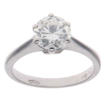 18ct White Gold 1.45ct Brilliant Cut Diamond Solitaire Ring