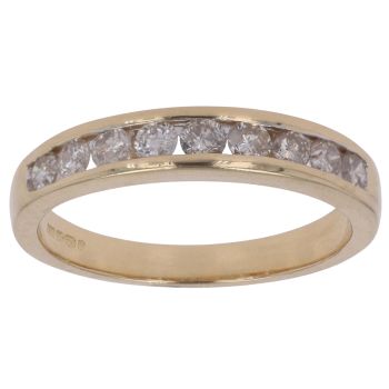 18ct Yellow Gold 0.50ct Brilliant Cut Diamond Eternity Ring