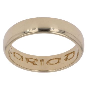 18ct Yellow Gold Cariad 4.9mm Clogau Wedding Band