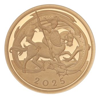 2025 Charles III St George and The Dragon UK Full Sovereign Coin Boxed