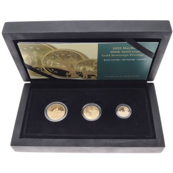 2020 Mayflower 400th Anniversary Tristan Da Cunha Sovereign Prestige Coin Set Boxed