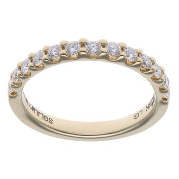 9ct Yellow Gold 0.50ct Brilliant Cut Lab Grown Diamond Eternity Ring