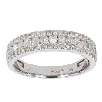 9ct White Gold 0.76cts Diamond Eternity Ring by Anya Belle