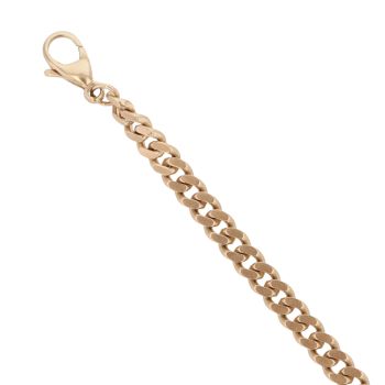 9ct Yellow Gold Curb Bracelet 7"