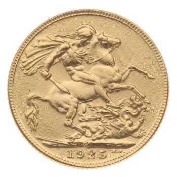 1925 George V Full Sovereign Coin