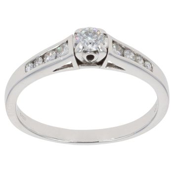 18ct White Gold 0.50ct Brilliant Cut Diamond Solitaire Ring
