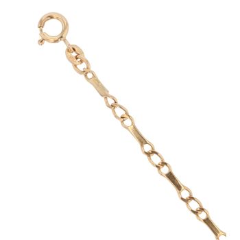 9ct Yellow Gold Fancy Bracelet 7.5"