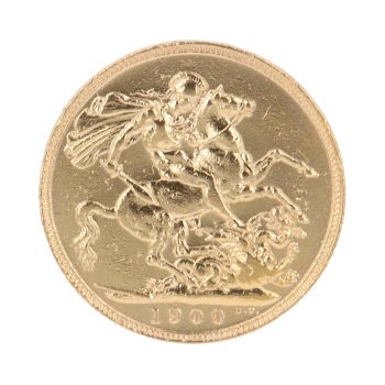 1900 Victoria Full Sovereign Coin