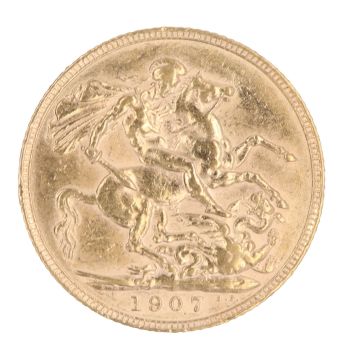 1907 Edward VII Full Sovereign Coin