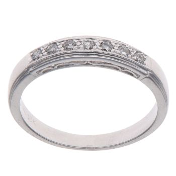 9ct White Gold 0.15ct Brilliant Cut Diamond Eternity Ring