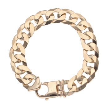 9ct Yellow Gold Curb Bracelet 8.5"