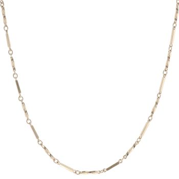 9ct Yellow Gold Fancy Twist Bar Chain 30"