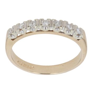 9ct Yellow Gold 0.20ct Diamond Eternity Ring