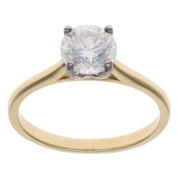 18ct Yellow Gold 1.20ct Brilliant Cut Diamond Solitaire Ring
