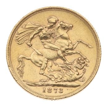 1873 Victoria Full Sovereign Coin
