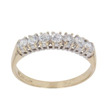 9ct Yellow Gold Cubic Zirconia Eterntiy Ring