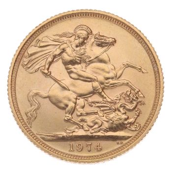 1974 Elizabeth II Full Sovereign Coin