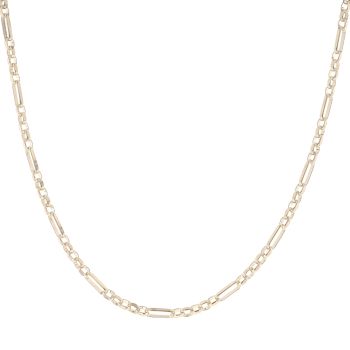 9ct Yellow Gold Rectangle Fancy Chain 18"