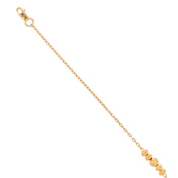 22ct Yellow Gold Bead Bracelet 7"