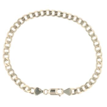 9ct Yellow Gold Curb Bracelet 8.5"