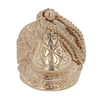 9ct Yellow Gold Patterned Saddle Ring