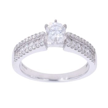 18ct White Gold 1.00ct Diamond Solitaire Ring
