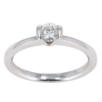18ct White Gold 0.33cts Diamond Solitaire Ring