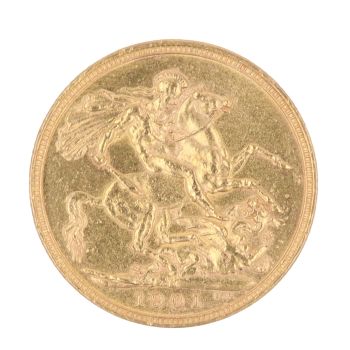 1901 Victoria Full Sovereign Coin