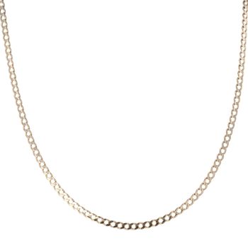9ct Yellow Gold Curb Chain 20"
