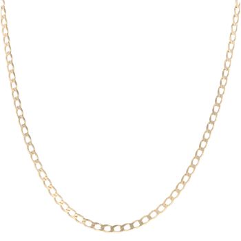 9ct Yellow Gold Curb Chain 18"