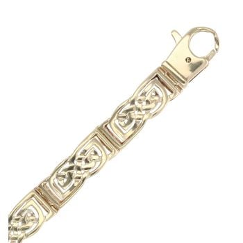 9ct Yellow Gold Celtic Fancy Bracelet 7.5"