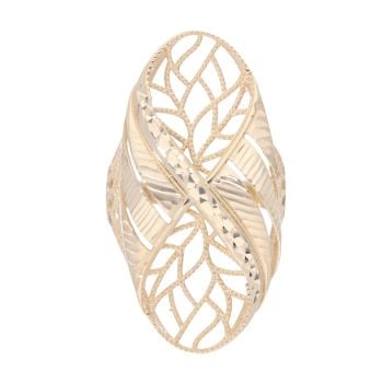 14ct Yellow Gold Fancy Patterned Ring